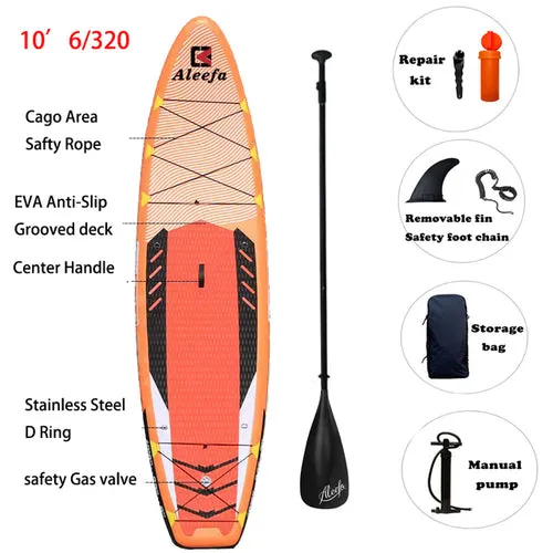 10'6'' 11' Inflatable Stand Up Paddle Board inflat Surf SUP Paddle