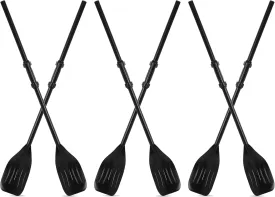 6 Pcs Boat Oars Kayak Paddles PVC Detachable Canoe Paddle, Ribbed French Oar for Inflatable Boat Water Marine Sports Rubber Dinghy
