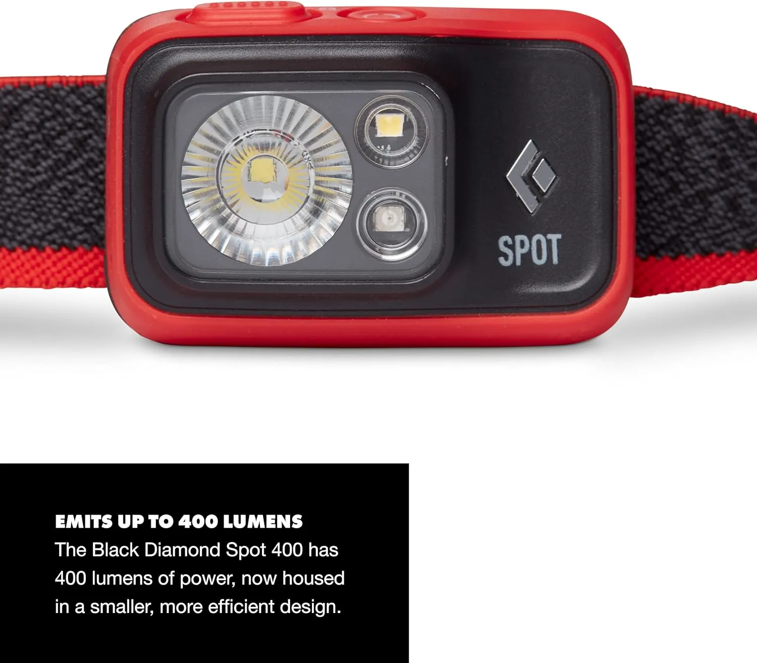 BLACK DIAMOND Spot 400 LED Headlamp, Waterproof and Dimmable Battery Powered Headlamp for Camping, Hiking, Running, Work with Red Light Headlamp Mode, Octane