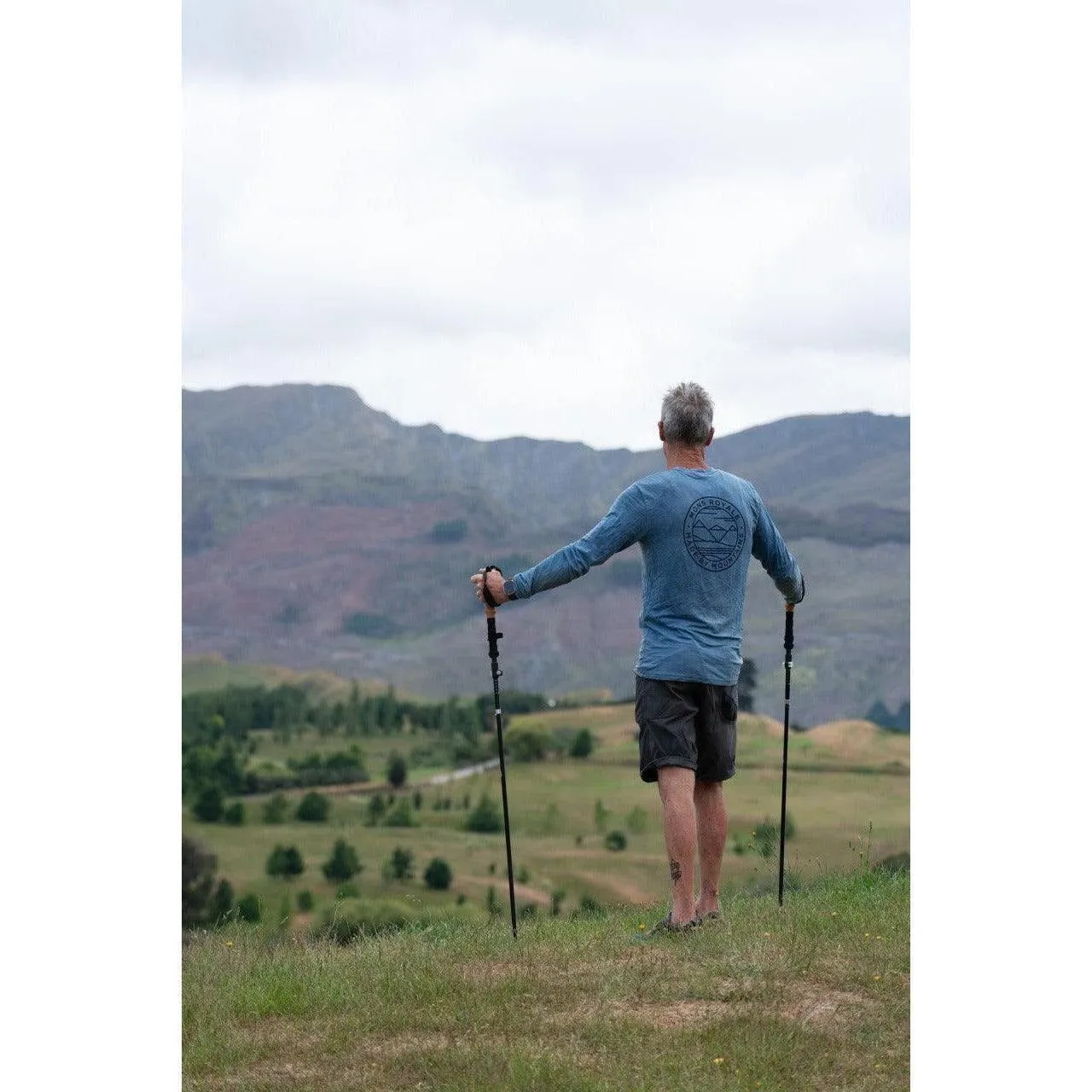 Black Peak Cork Handle Hiking Pole (single)