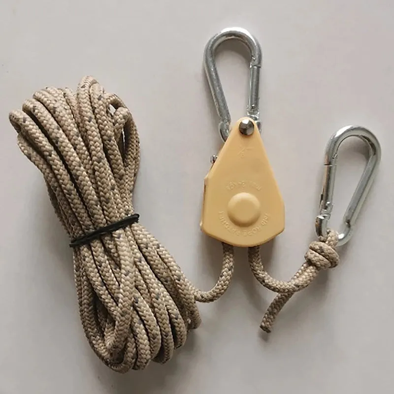 Camping Tent Rope Windproof Night Reflective Rope Buckle Lanyard Pulley