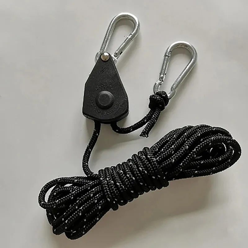 Camping Tent Rope Windproof Night Reflective Rope Buckle Lanyard Pulley