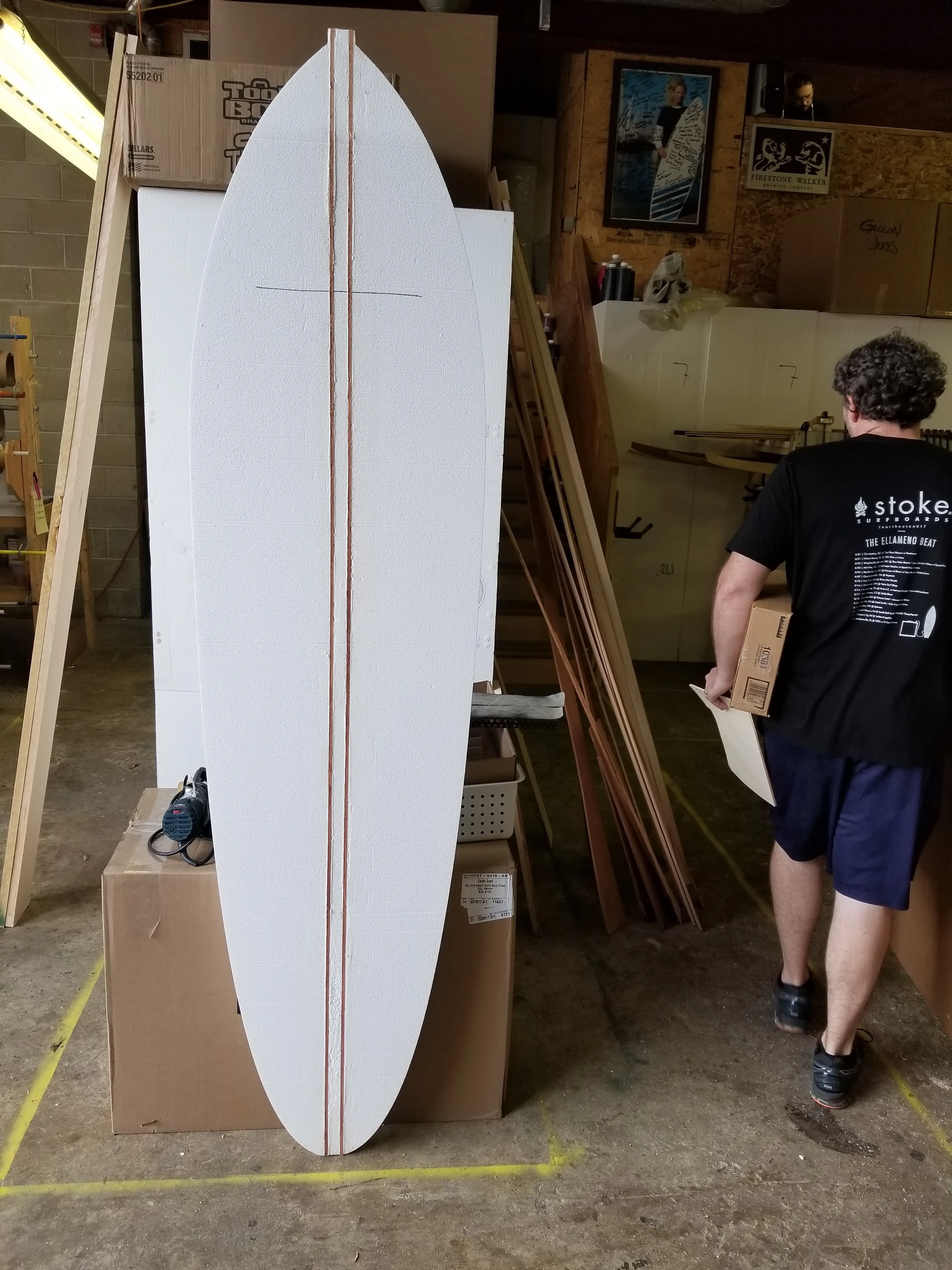 Custom Designed Engineered EPS Foam Blank 9'0" - 10'0" Long