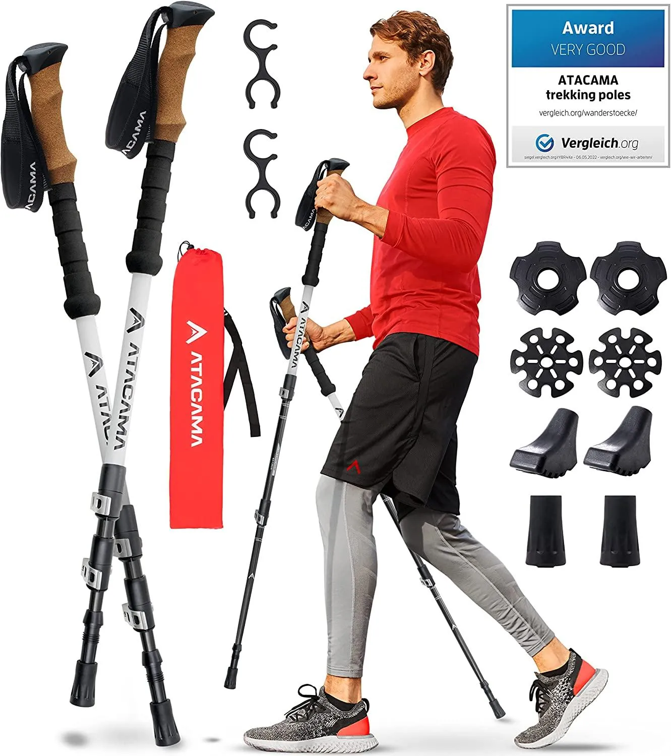 Enhance Your Hiking Experience with ATACAMA 2 Lightweight Hiking Poles: The Perfect Companion for Your Trekking Adventures!
