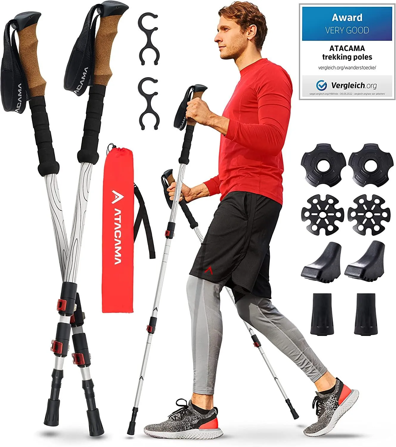 Enhance Your Hiking Experience with ATACAMA 2 Lightweight Hiking Poles: The Perfect Companion for Your Trekking Adventures!
