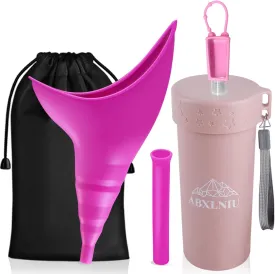 Female Urination Device with Cup, Female Urinals Portable Pee Funnel for Women - Standing Up to Pee Anywhere, Womens Pee Funnel Camping/Hiking Gear Gifts for Women