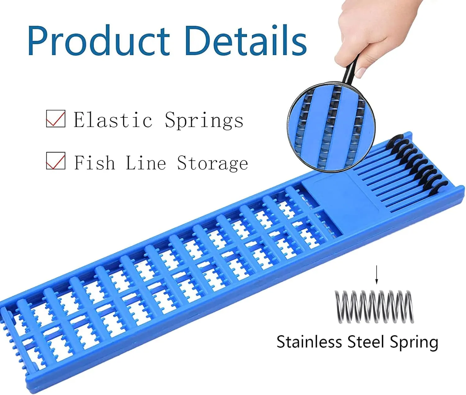 Gourami Fishing Snelled Hook Holder Fishing Leader Holder for Organize Snelled Fishing Hooks Rigs Holder Leader Tray Jigs Board