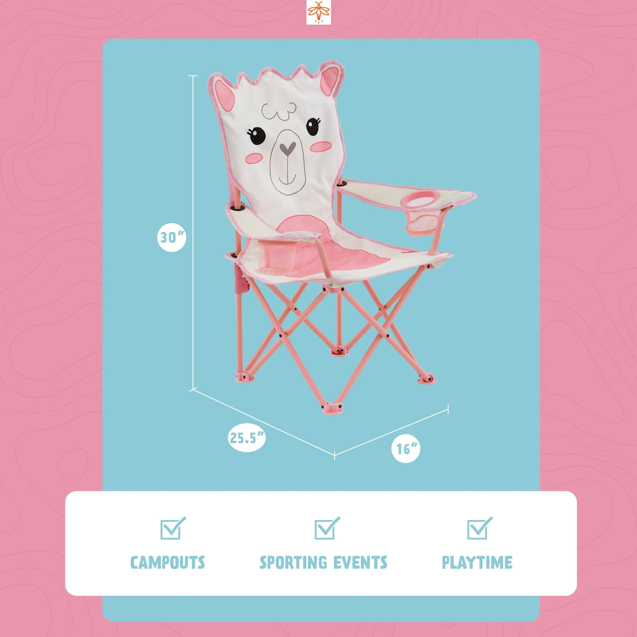 Izzie the Llama Kids' Camping Chair