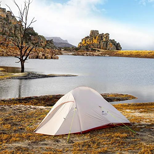 Naturehike Cloud up Pro 2 Person Tent, Double Layer Waterproof Two Person Tent,Ultralight 2 Person Backpacking Tent with Footprint