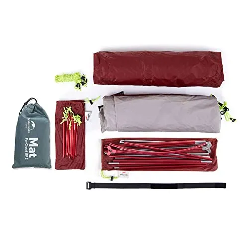 Naturehike Cloud up Pro 2 Person Tent, Double Layer Waterproof Two Person Tent,Ultralight 2 Person Backpacking Tent with Footprint