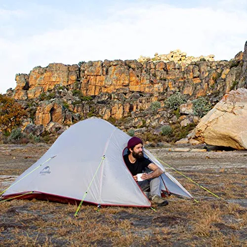 Naturehike Cloud up Pro 2 Person Tent, Double Layer Waterproof Two Person Tent,Ultralight 2 Person Backpacking Tent with Footprint