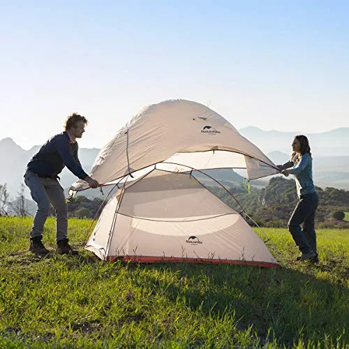 Naturehike Cloud up Pro 2 Person Tent, Double Layer Waterproof Two Person Tent,Ultralight 2 Person Backpacking Tent with Footprint
