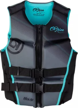 O'Brien Womens Flex V-Back LTD Life Jacket - US Coast Guard Approved Level 70 Buoyancy - Water Sports Activity Including Boating, Paddle, Skiing, Surfing & Swimming