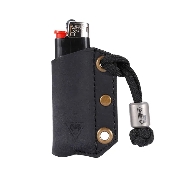 PJ28 Leather Lighter Protective Case, Lighter Holder for BIC Disposable Lighter