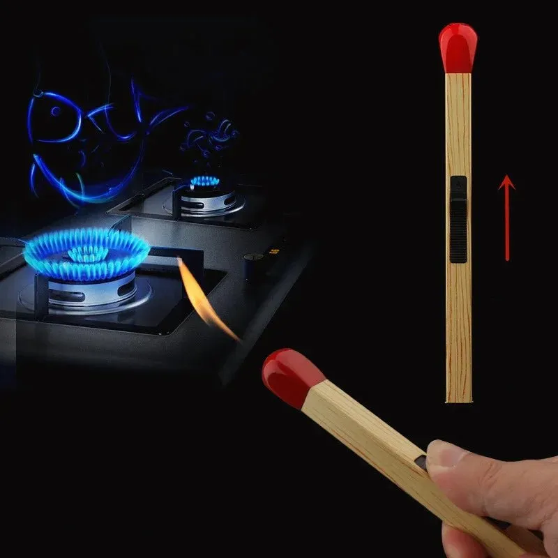 Super Long Match Shaped Torch Lighter – Perfect for Aromatherapy, Kitchen Use & Daily Essentials, Inflatable and Stylish