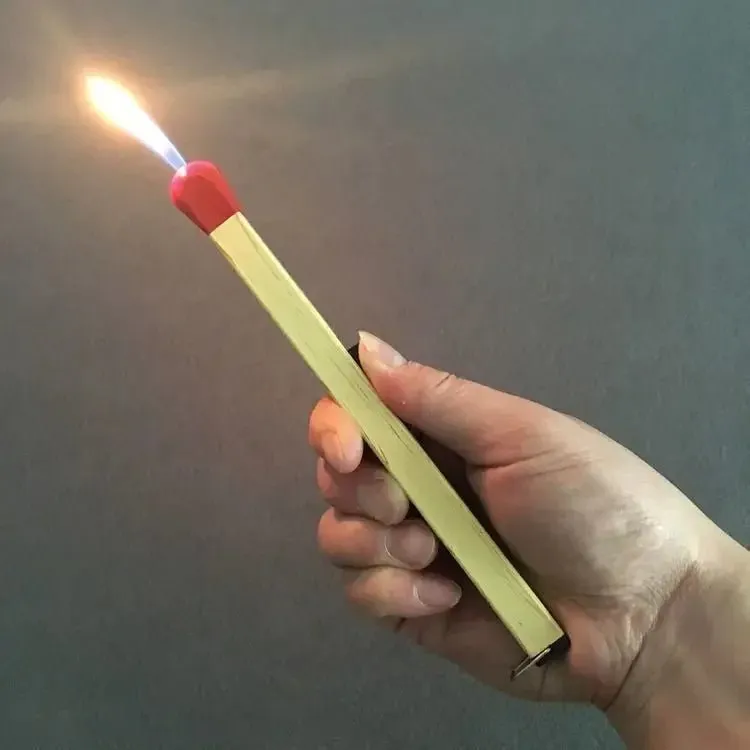Super Long Match Shaped Torch Lighter – Perfect for Aromatherapy, Kitchen Use & Daily Essentials, Inflatable and Stylish
