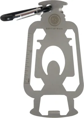 UST Tool-a-Long Multi-Tool Carabiners with Durable, Compact Stainless Steel Construction for Hiking, Kayaking, Camping, Travel and Outdoor Survival