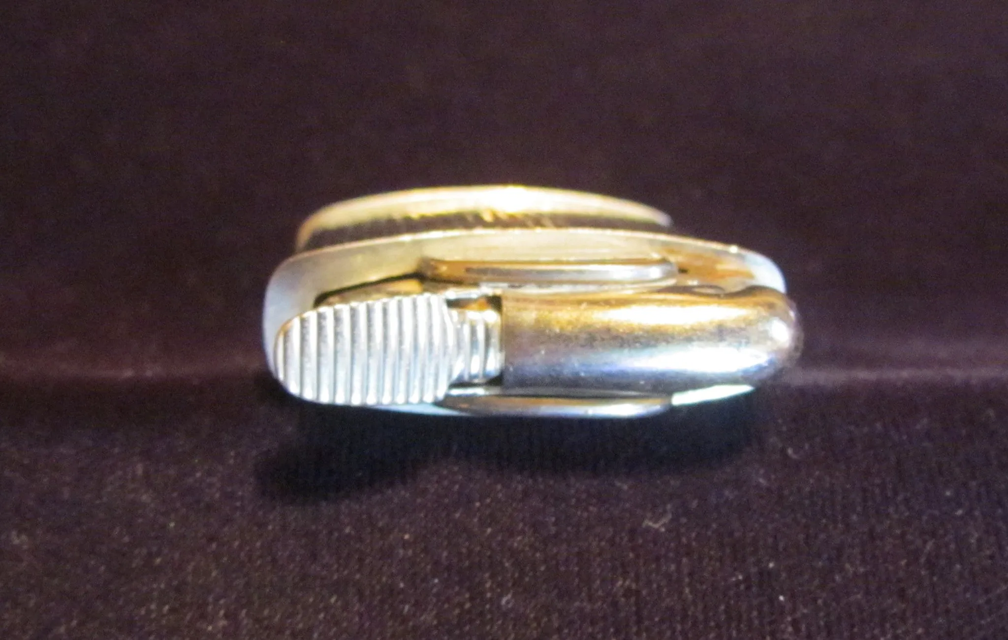 Vintage Evans Lighter Silver Art Deco Working Pocket Lighter