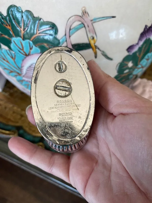 Vintage Lighter, Ronson Silverplate